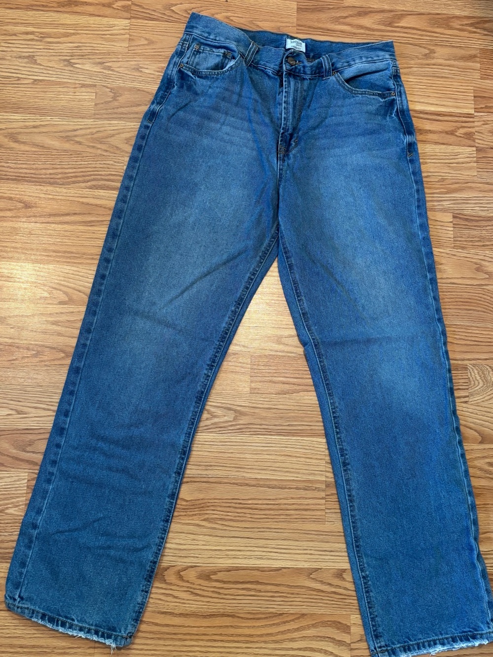 Kenzie Vintage Luxe Women's Straight Leg Jeans in Classic Blue
